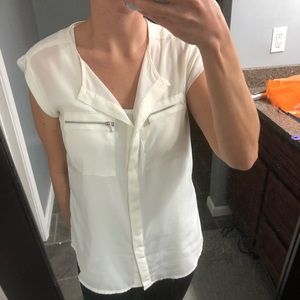 New York & Company White Blouse